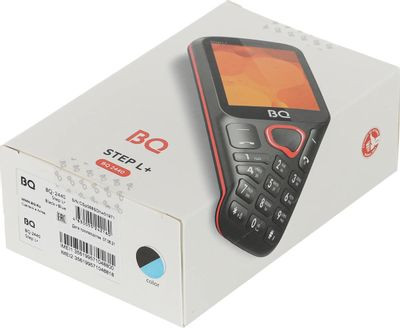 Сотовый телефон BQ Step L+ 2440, черный/синий Сотовый телефон BQ Step L+ 2440, черный/синий