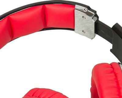 Гарнитура игровая Oklick HS-L350G RED WAR,  для компьютера, мониторные,  проводные, черный  / красный [472664]