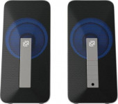 Колонки Bluetooth Oklick OK-130,  2.0,  черный [1458495]