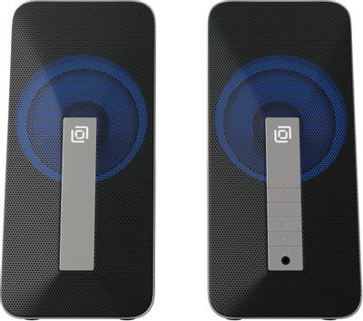Колонки Bluetooth Oklick OK-130,  2.0,  черный [1458495]