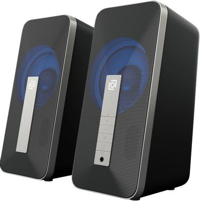 Колонки Bluetooth Oklick OK-130,  2.0,  черный [1458495]