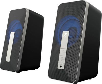 Колонки Bluetooth Oklick OK-130,  2.0,  черный [1458495]