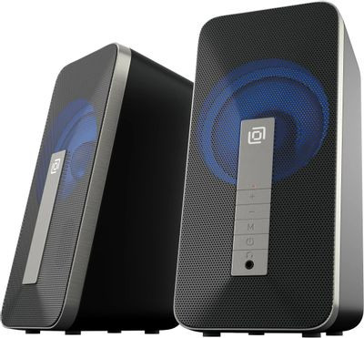 Колонки Bluetooth Oklick OK-130,  2.0,  черный [1458495]