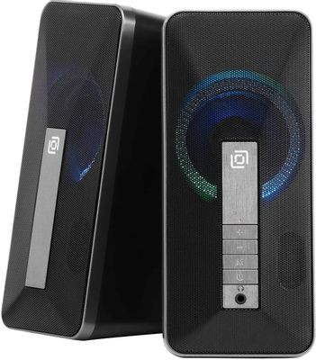 Колонки Bluetooth Oklick OK-130,  2.0,  черный [1458495]