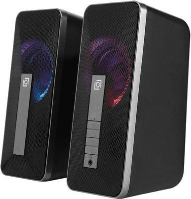 Колонки Bluetooth Oklick OK-130,  2.0,  черный [1458495]