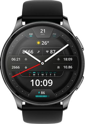 Смарт-часы AMAZFIT Pop 3R A2319,  1.43",  черный/черный [1746284]