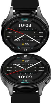 Смарт-часы AMAZFIT Pop 3R A2319,  1.43",  черный/черный [1746284]