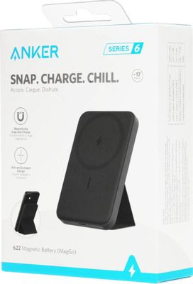 Внешний аккумулятор (Power Bank) ANKER PCore Mag-Go 5K,  5000мAч,  черный [a1611g11]