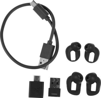 Гарнитура Logitech ZONE TWS,  для компьютера/мобильных устройств, вкладыши,  Bluetooth, черный [985-001082]