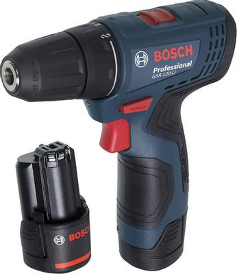 Дрель-шуруповерт Bosch GSR 120-LI, 2Ач,  с двумя аккумуляторами [06019g8000]