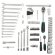 Набор инструментов, 1/2", 1/4", CrV, пластиковый кейс 88 предметов Stels