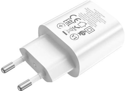 Сетевое зарядное устройство Hoco N22, USB type-C, 25Вт, белый Сетевое зарядное устройство Hoco N22, USB type-C, 25Вт, белый