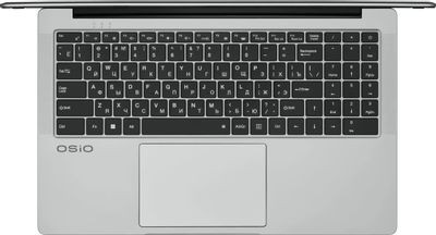 Ноутбук OSIO FocusLine F160i-009 16.1", 2023, IPS, Intel Core i5 1235U 1.3ГГц, 10-ядерный, 16ГБ DDR4, 512ГБ SSD,  Intel Iris Xe graphics, без операционной системы, серый