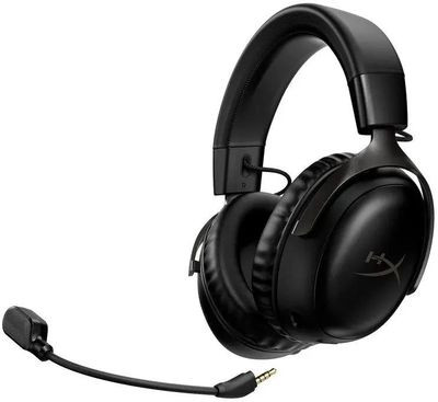 Гарнитура игровая HYPERX Cloud III,  для компьютера и игровых консолей, мониторные,  радио, черный [77z45aa]
