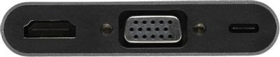 Хаб (разветвитель) PALMEXX серебристый [px/hub usbc-hdmi-vga-usbc]