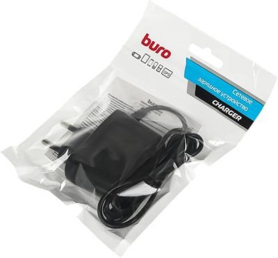 Сетевое зарядное устройство Buro BUWC1,  USB-C,  10Вт,  2A,  черный [buwc10s00cbk]