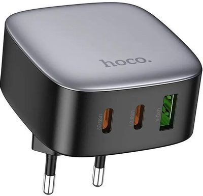 Сетевое зарядное устройство Hoco CS33A,  USB + 2xUSB type-C,  30Вт,  3A,  черный