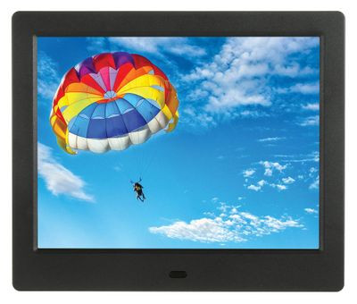 Цифровая фоторамка Digma PF-843 IPS,  8", черный [pf843bk]