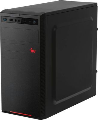 Компьютер iRU Home 310H5SE,  Intel Core i3 10100,  DDR4 16ГБ, 240ГБ(SSD),  Intel UHD Graphics 630,  Free DOS,  черный [1610367]