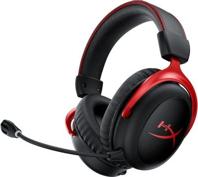 Гарнитура игровая HYPERX Cloud II (CL002),  для компьютера, мониторные,  радио, черный  / красный [4p5k4aa]