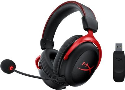 Гарнитура игровая HYPERX Cloud II (CL002),  для компьютера, мониторные,  радио, черный  / красный [4p5k4aa]