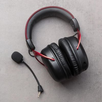 Гарнитура игровая HYPERX Cloud II (CL002),  для компьютера, мониторные,  радио, черный  / красный [4p5k4aa]