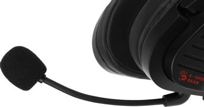 Гарнитура игровая A4TECH Bloody G560,  для компьютера, мониторные,  проводные, черный  / красный [g560 sports red]