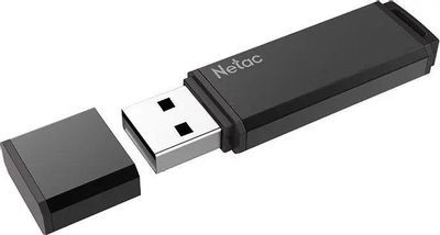Флешка USB NETAC U351 64ГБ, USB3.0, серый [nt03u351n-064g-30bk]