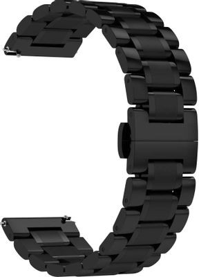 Ремешок LYAMBDA Cetus DSG-11-20-BK для Garmin/Samsung/Huawei/LG/Rolex/Xiaomi/Honor/Nokia, черный