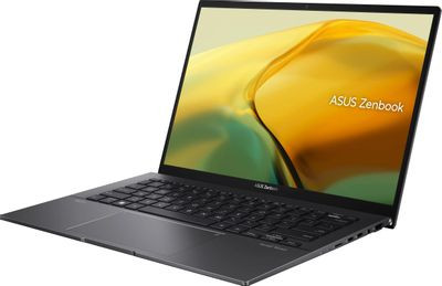 Ноутбук ASUS Zenbook 14 UM3402YA-KP854 14", IPS, AMD Ryzen 5 7430U 2.3ГГц, 6-ядерный, 16ГБ LPDDR4, 512ГБ SSD,  AMD Radeon, без операционной системы, черный [90nb0w95-m01kz0]