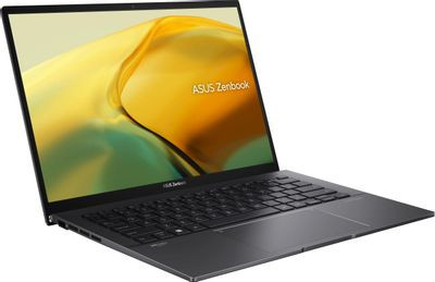 Ноутбук ASUS Zenbook 14 UM3402YA-KP854 14", IPS, AMD Ryzen 5 7430U 2.3ГГц, 6-ядерный, 16ГБ LPDDR4, 512ГБ SSD,  AMD Radeon, без операционной системы, черный [90nb0w95-m01kz0]