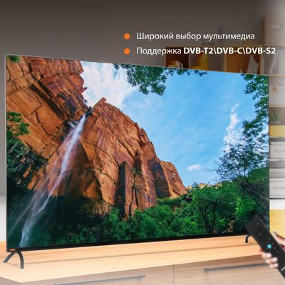 65" Телевизор SunWind SUN-LED65XU401, 4K Ultra HD, черный, СМАРТ ТВ, YaOS 65" Телевизор SunWind SUN-LED65XU401, 4K Ultra HD, черный, СМАРТ ТВ, YaOS