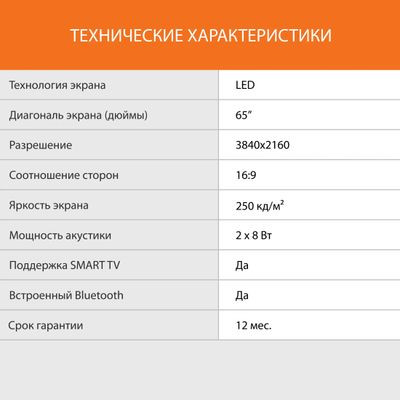 65" Телевизор SunWind SUN-LED65XU401, 4K Ultra HD, черный, СМАРТ ТВ, YaOS 65" Телевизор SunWind SUN-LED65XU401, 4K Ultra HD, черный, СМАРТ ТВ, YaOS