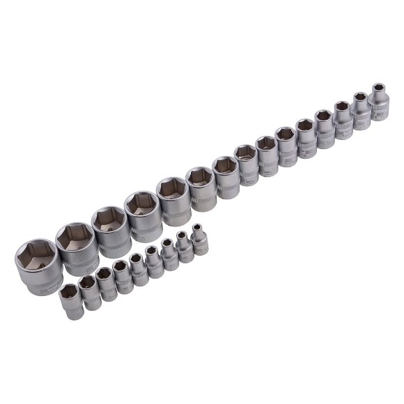 Набор инструментов, 1/2",3/8", 1/4", CrV, пластиковый кейс 142 предмета Stels
