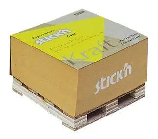 Блок самоклеящийся бумажный STICK`N 21816, 76x76, 400 л, коричневый, Kraft Notes Блок самоклеящийся бумажный STICK`N 21816, 76x76, 400 л, коричневый, Kraft Notes
