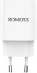 Сетевое зарядное устройство Romoss AC20T,  USB-C + USB-A,  3A,  белый