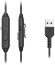 Гарнитура A4TECH Fstyler FH100U,  для компьютера, накладные,  проводные, белый  / черный [fh100u (panda)]