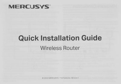 Wi-Fi роутер MERCUSYS MR1900G,  AC1900,  черный