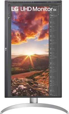 27" Монитор LG UltraFine 27UP850N-W,  3840x2160,  IPS,  2хHDMI,  1хDP,  1хType-С, белый и серебристый [27up850n-w.aruz]