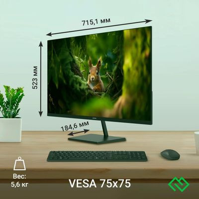 31.5" Монитор Digma Progress 32P501F,  1920x1080,  IPS,  75Гц,  1хHDMI,  черный [dm32sb02]