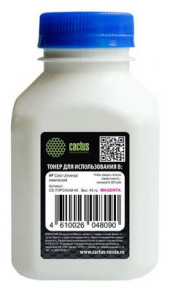 Тонер Cactus CS-THPCHUM-45,  для HP Color Universal,  пурпурный, 45грамм, флакон