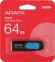 Флешка USB A-Data DashDrive UV128 64ГБ, USB3.0, черный и синий [auv128-64g-rbe]