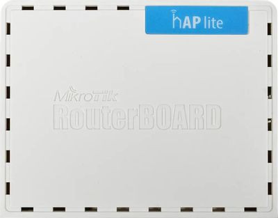 Wi-Fi роутер MIKROTIK hAP lite,  N300,  белый [rb941-2nd]