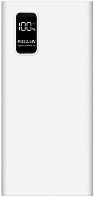 Внешний аккумулятор (Power Bank) PERO PB05,  10000мAч,  белый [pb05wh]