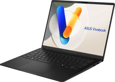 Ноутбук ASUS VivoBook S14 OLED M5406NA-QD109 14", OLED, AMD Ryzen 5 7535HS 3.3ГГц, 6-ядерный, 16ГБ LPDDR5x, 1ТБ SSD,  AMD Radeon, без операционной системы, черный [90nb1493-m006b0]