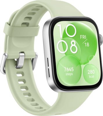 Смарт-часы Huawei Watch Fit 3 Solo-B09S,  1.82",  зеленый/серебристый [55020cgd]