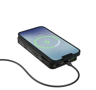Внешний аккумулятор (Power Bank) LYAMBDA LWC-101,  10000мAч,  черный/бронзовый