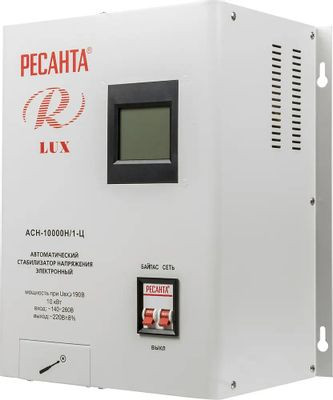 Стабилизатор напряжения Ресанта АСН-10000Н/1-Ц,  10кВт серый [63/6/18]