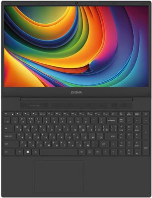 Ноутбук Digma EVE A5820 15.6", IPS, AMD Ryzen 3 3200U 2.6ГГц, 2-ядерный, 8ГБ DDR4, 512ГБ SSD,  AMD Radeon  интегрированное, Windows 11 Professional, черный [dn15r3-8dxw03]