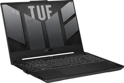 Ноутбук игровой ASUS TUF Gaming A15 FA507NV-LP103 15.6", 2023, IPS, AMD Ryzen 5 7535HS 3.3ГГц, 6-ядерный, 16ГБ DDR5, 512ГБ SSD,  NVIDIA GeForce  RTX 4060 для ноутбуков - 8 ГБ, без операционной системы, серый [90nr0e85-m00bj0]